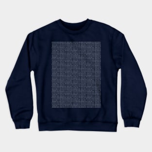 I LOVE YOU BINARY CODE DESIGN Crewneck Sweatshirt